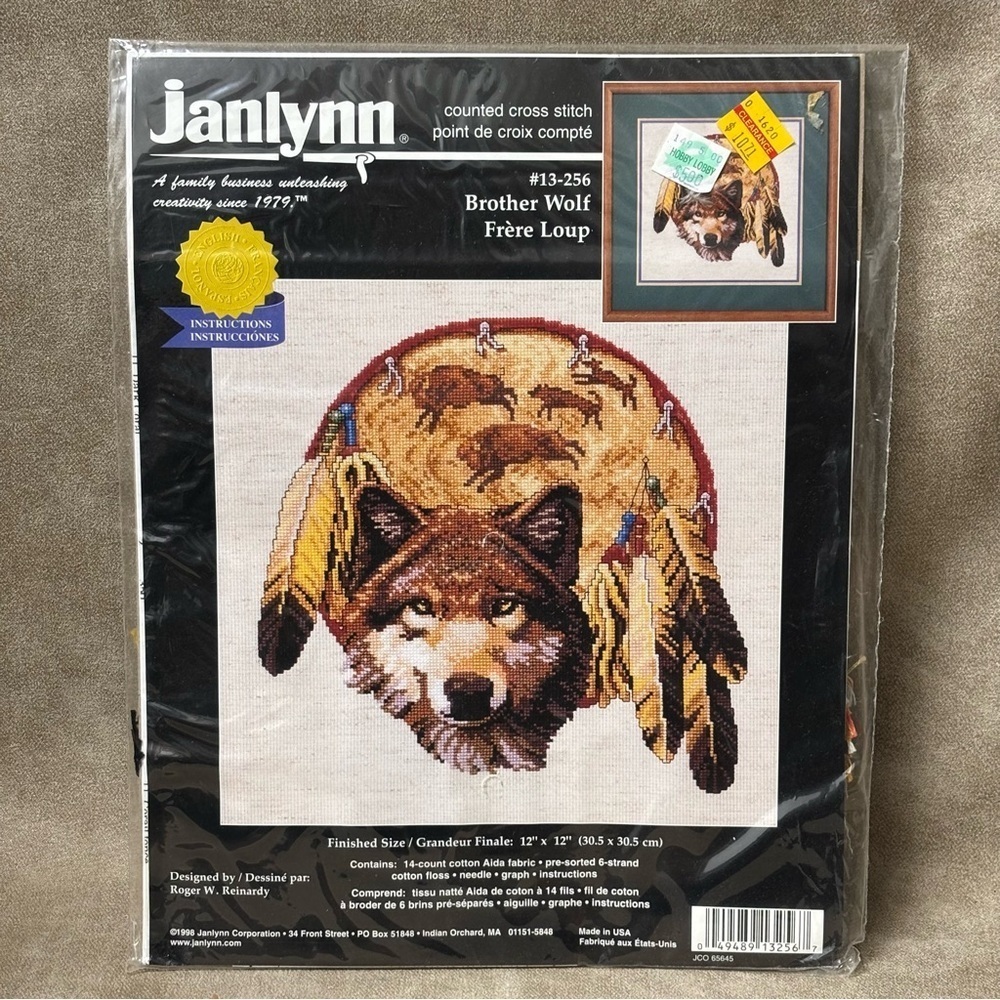 Bother Wolf Counted Cross
Stitch Kit Janlynn 13-256 Sealed